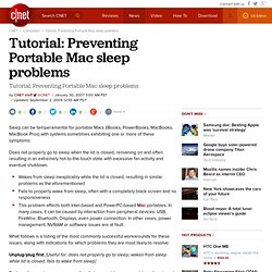 Tutorial: Preventing Portable Mac sleep problems