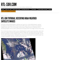 Tutorial: Receiving NOAA Weather Satellite Images