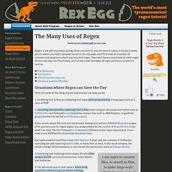 Regex Tutorial—Regular Expressions have Many Uses