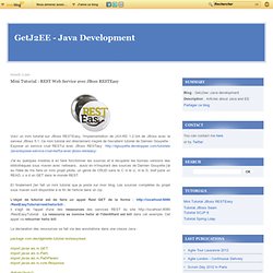 Mini Tutorial : REST Web Service avec JBoss RESTEasy - GetJ2ee -Java development