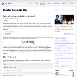 Tutorial: setting up Gitlab on Debian 6