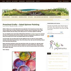 Craft Tutorial - Salad Spinner Painting