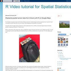 Displaying spatial sensor data from Arduino with R on Google Maps