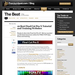10 Best Final Cut Pro X Tutorial and Training Websites