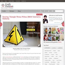 Triangle Throw Pillow Safety Signs