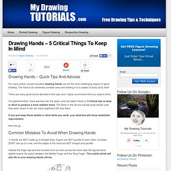 Hand Drawing Tutorial And Tips