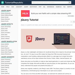 jQuery Tutorial - An Ultimate Guide for Beginners