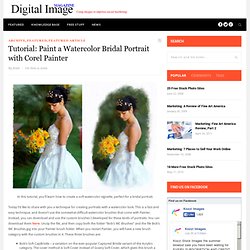 Tutorial: Paint a Watercolor Bridal Portrait with Corel Painter