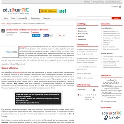 Crea tutoriales y vídeos educativos con Movenote