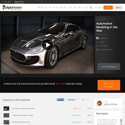 3ds Max Tutorials > Automotive Modeling in 3ds Max Tutorial > Digital-Tutors