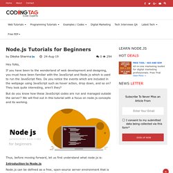 Node.js Tutorials for Beginners