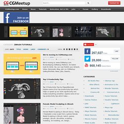 Zbrush Tutorials - CGMeetup : Community for CG & Digital Artists