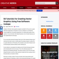 50 Tutorials For Creating Vector Graphics Using Inskape