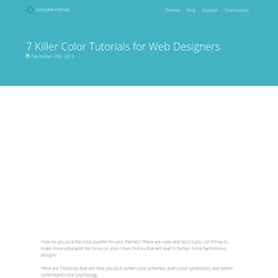 7 Killer Color Tutorials for Web Designers - Compete Themes