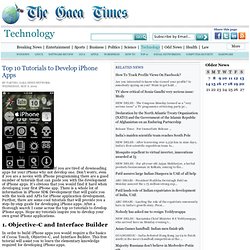 Top 10 Tutorials to Develop iPhone Apps