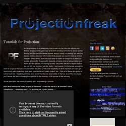 Tutorials for Projection - Nightly