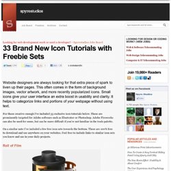 33 Brand New Icon Tutorials with Freebie Sets