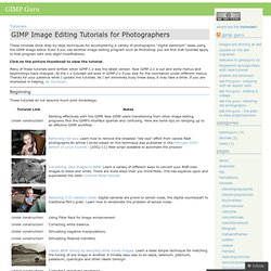 Image Editing Tutorials for Photographers