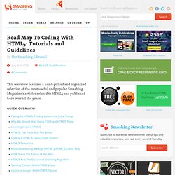 Road Map To Coding With HTML5: Tutorials and Guidelines - Smashing Magazine