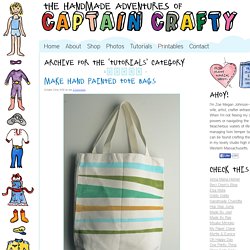 Tutorials Archive - The Handmade Adventures of Captain Crafty