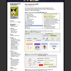 Nick Fox-Gieg’s Tutorials » Inter-application MIDI