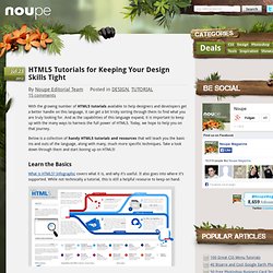 HTML5 Tutorials for Keeping Your Design Skills Tight