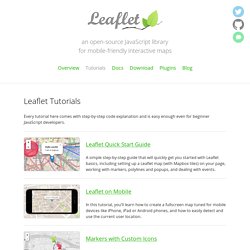 Tutorials - Leaflet - a JavaScript library for interactive maps