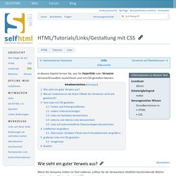 HTML/Tutorials/Links/Gestaltung mit CSS