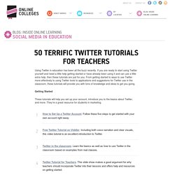 50 Terrific Twitter Tutorials for Teachers