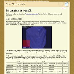 Instancing OpenGL