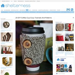 25 DIY Coffee Cup Cozy Tutorials And Patterns