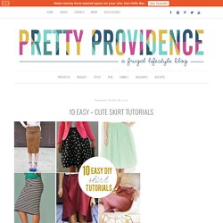 A Frugal Lifestyle Blog: 10 Easy + Cute Skirt Tutorials