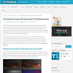 Cinema 4D Tutorials For Professionals