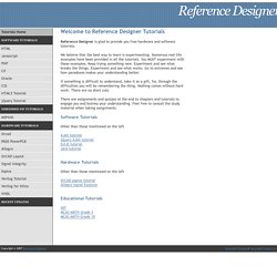 Tutorials - Reference Designer