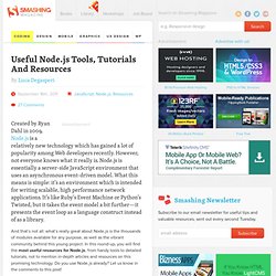 Useful Node.js Tools, Tutorials And Resources