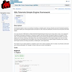 SDL:Tutorials:Simple Engine Framework