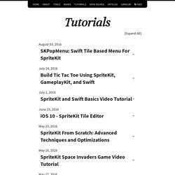 Tutorials – sprite-kit.com