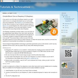 Tutorials & Technicalities: Compile Bitcoin Core on Raspberry Pi (Raspbian)