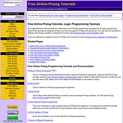 Free Online Prolog Tutorials
