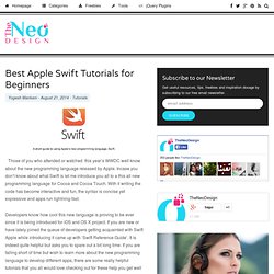 Best Apple Swift Tutorials for Beginners