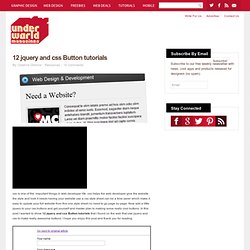 12 jquery and css Button tutorials