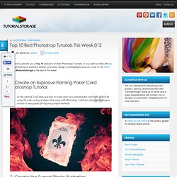 Top 10 Best Photoshop Tutorials This Week 012 & Tutorialstorage