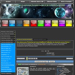 Tutoriaux et cours Photoshop cs2, cs, 7.0 et ImageReady sur Photoshop-Creation