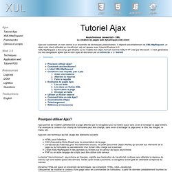 Tutoriel Ajax en exemples