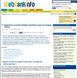 Tutoriel : analyser la Long Tail avec Google Analytics