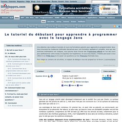 Le tutoriel du débutant pour apprendre à programmer avec le langage Java