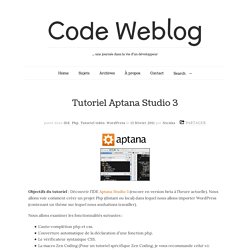 Tutoriel Aptana Studio 3