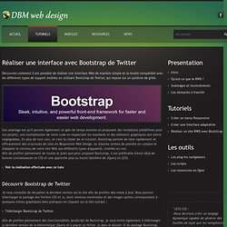 Tutoriel - Creer un site avec Bootstrap de Twitter