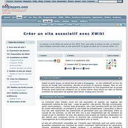 Tutoriel : Créer un site associatif avec XWiki