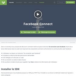Tutoriel Vidéo PHP : Facebook Connect